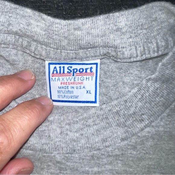 All Sport CHUMPENDALES ALL BRAWN NO BRAIN GRAPHIC VINTAGE T-SHIRT MENS XL - Picture 2 of 5